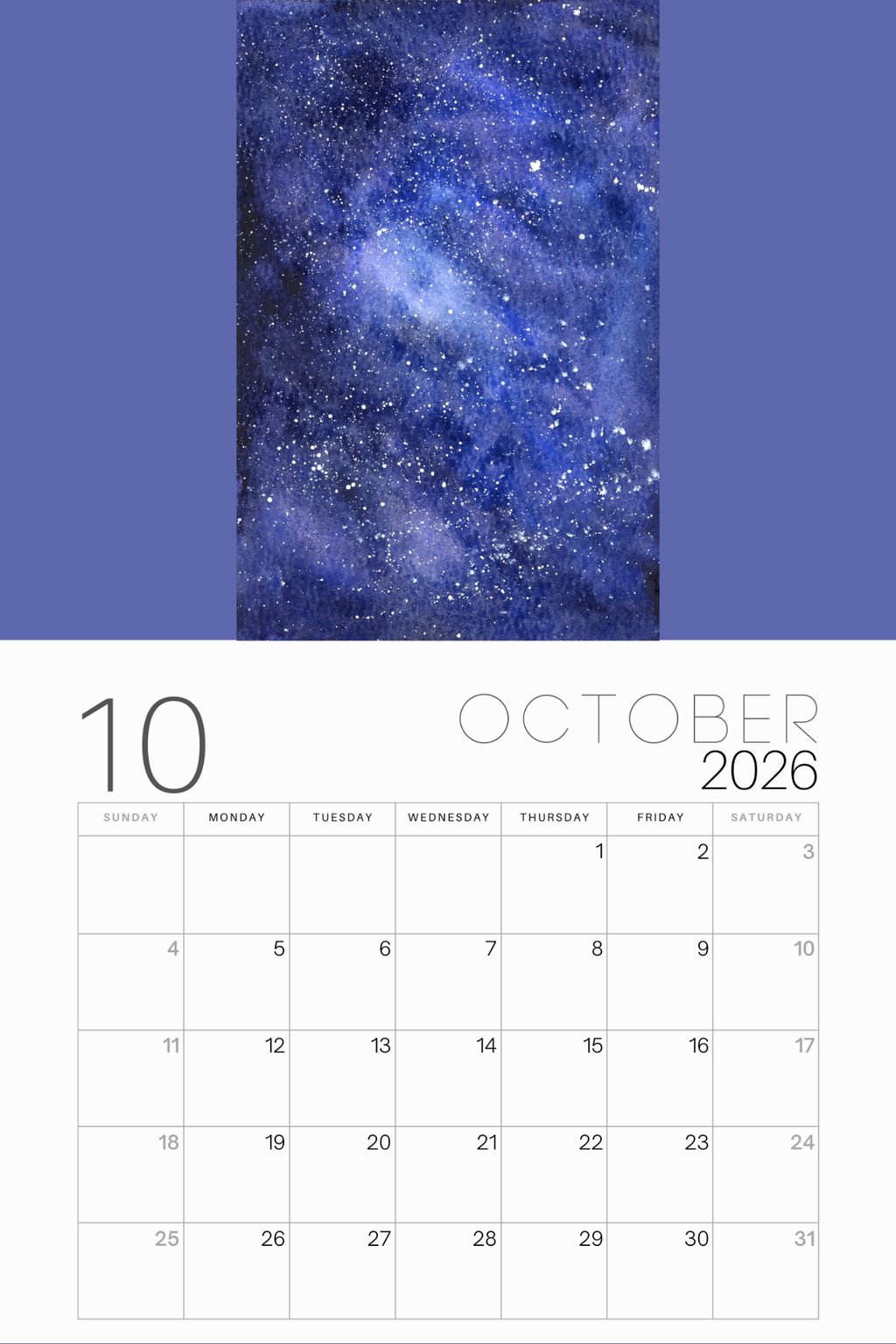 2026 Calendar
