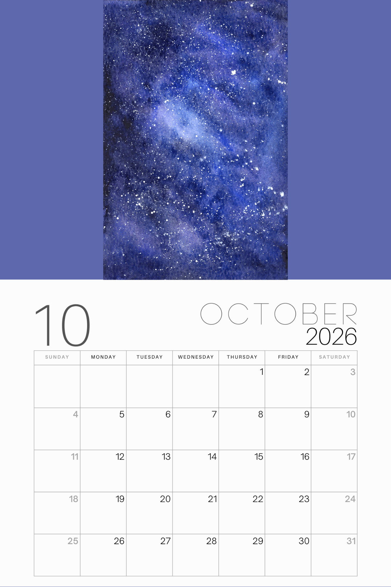 2026 Calendar