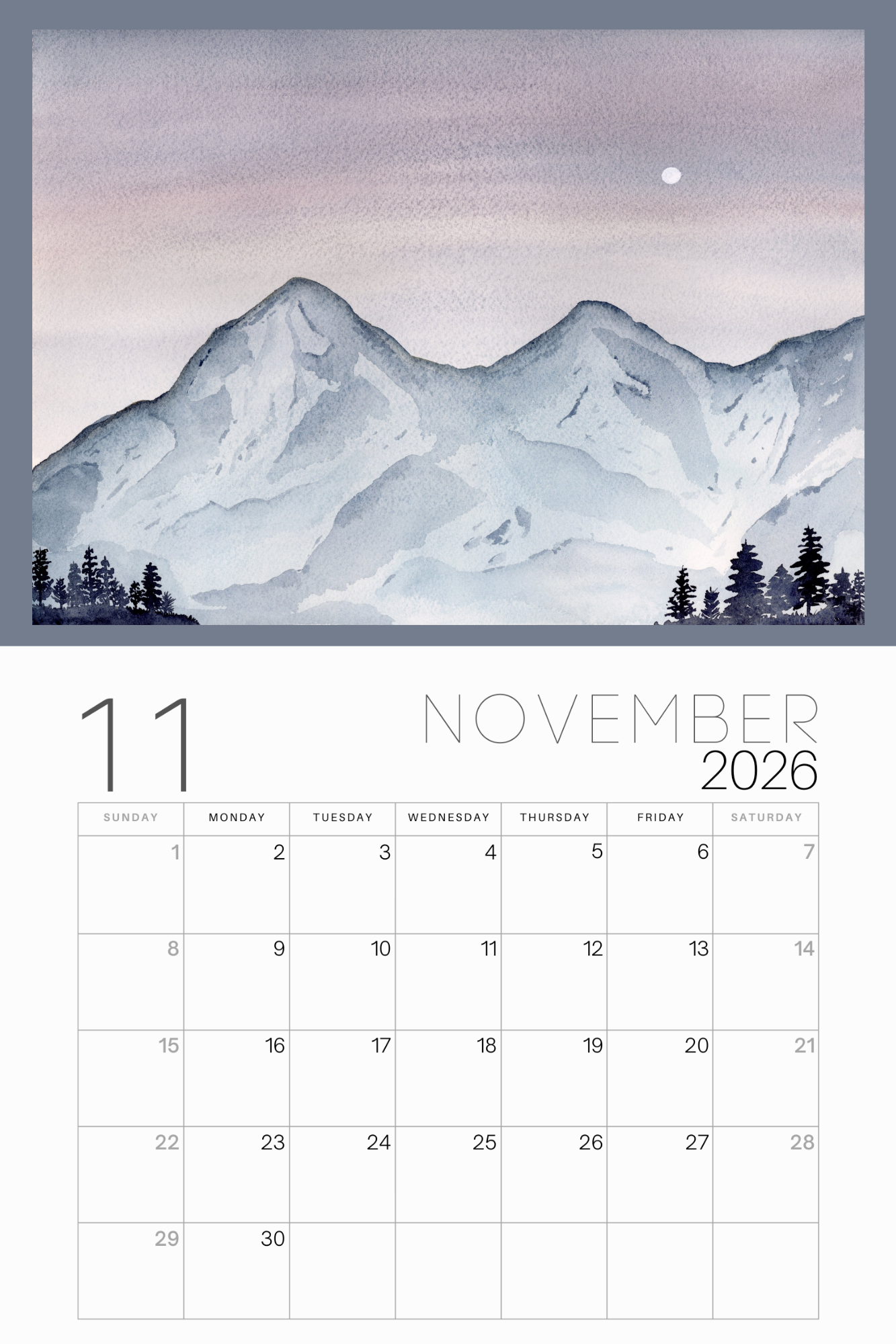 2026 Calendar