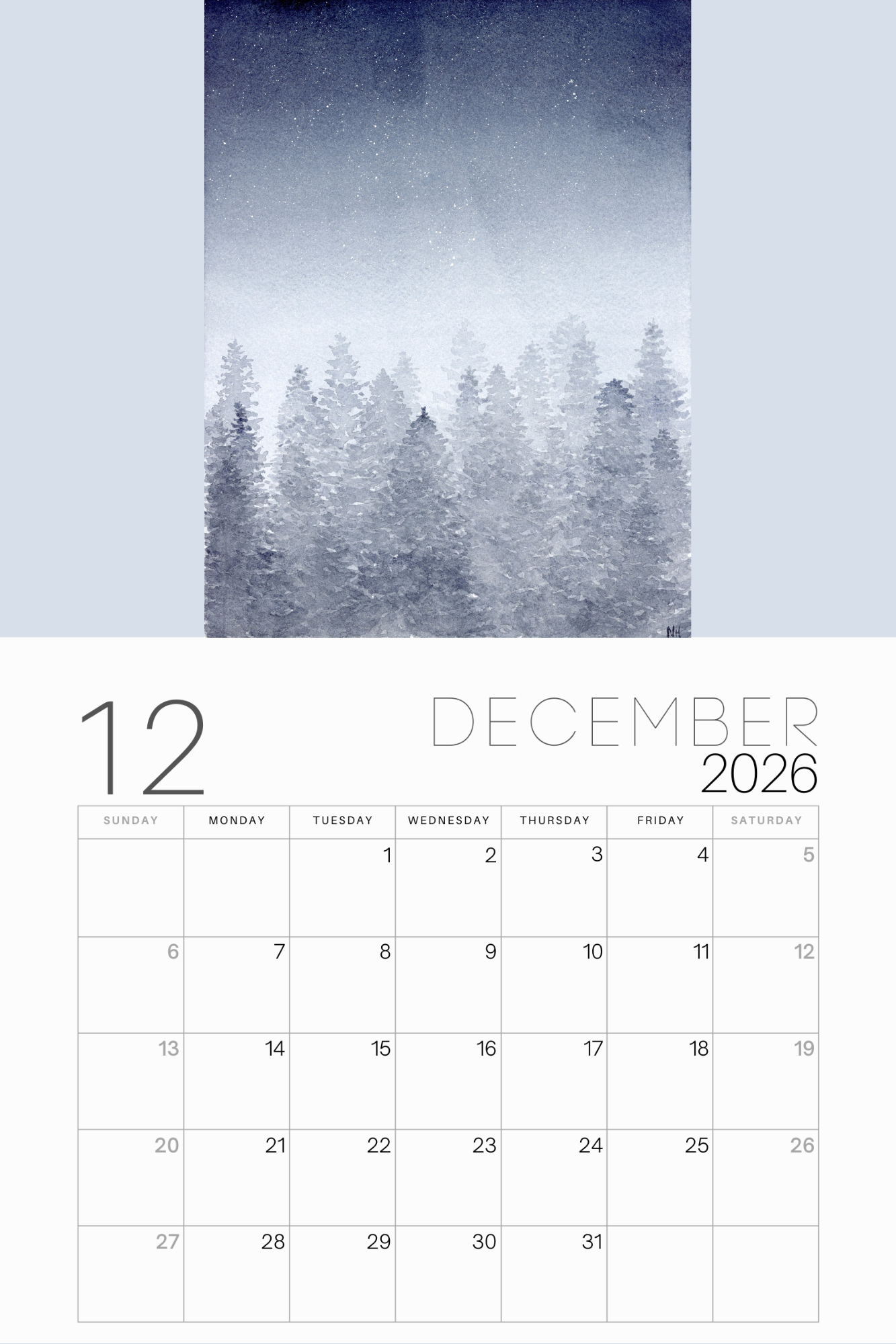2026 Calendar