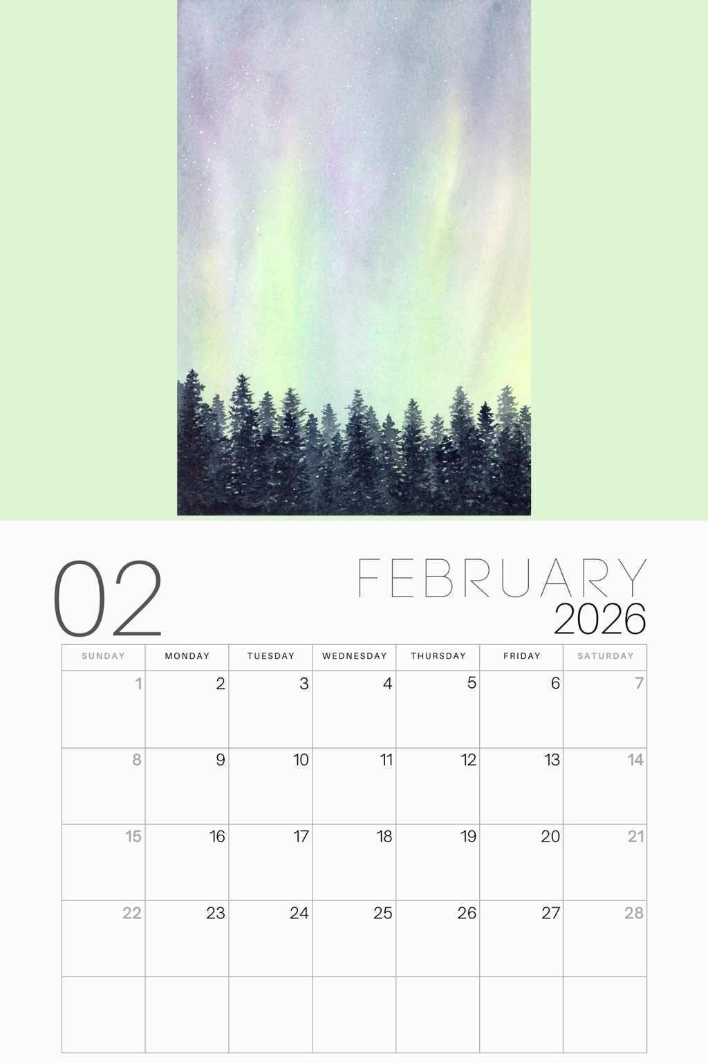2026 Calendar