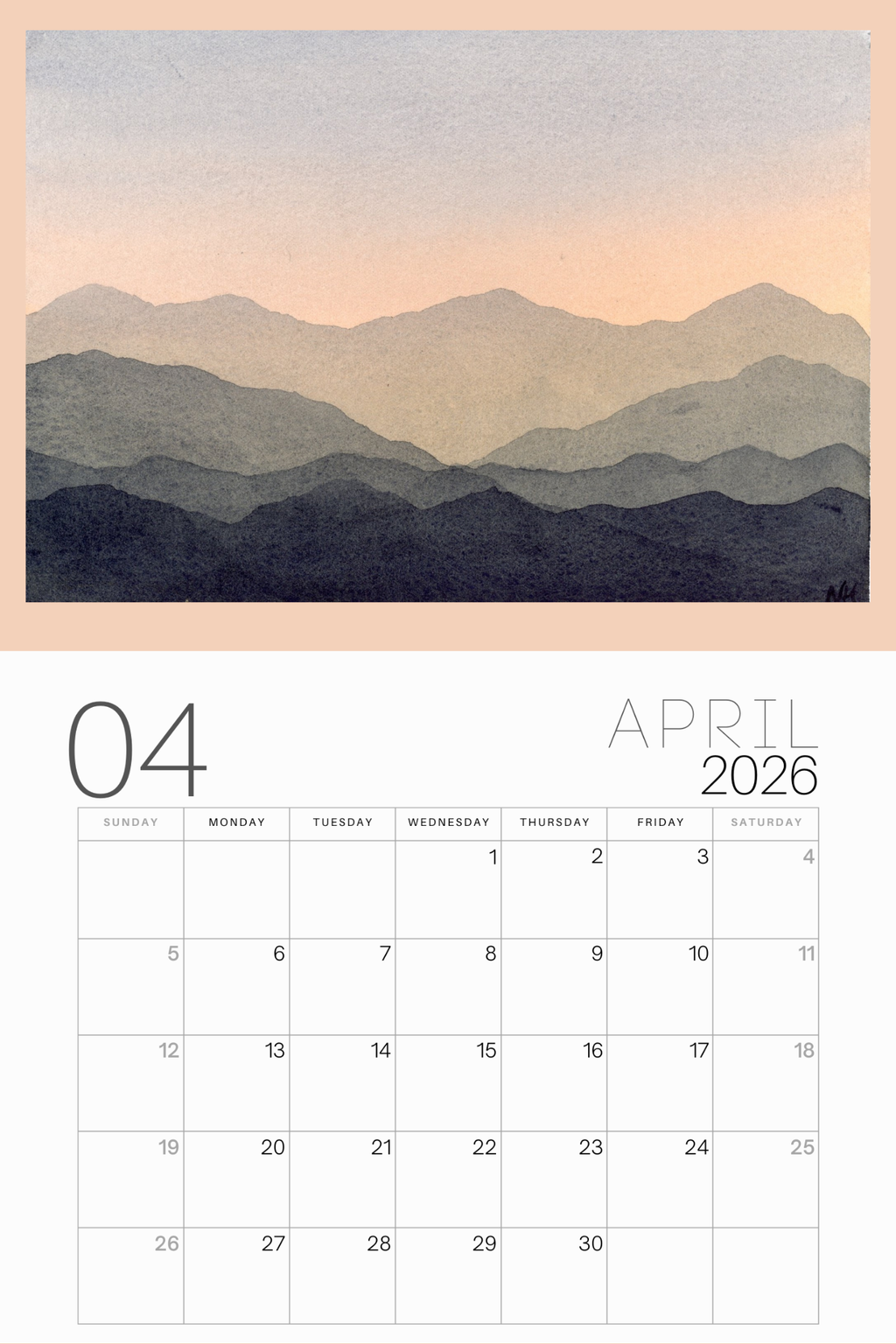 2026 Calendar