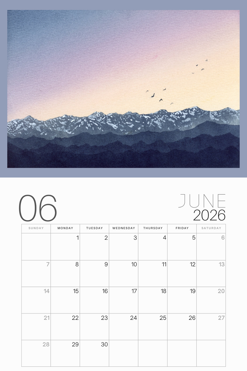 2026 Calendar